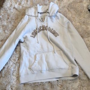 vintage white Abercrombie hoodie